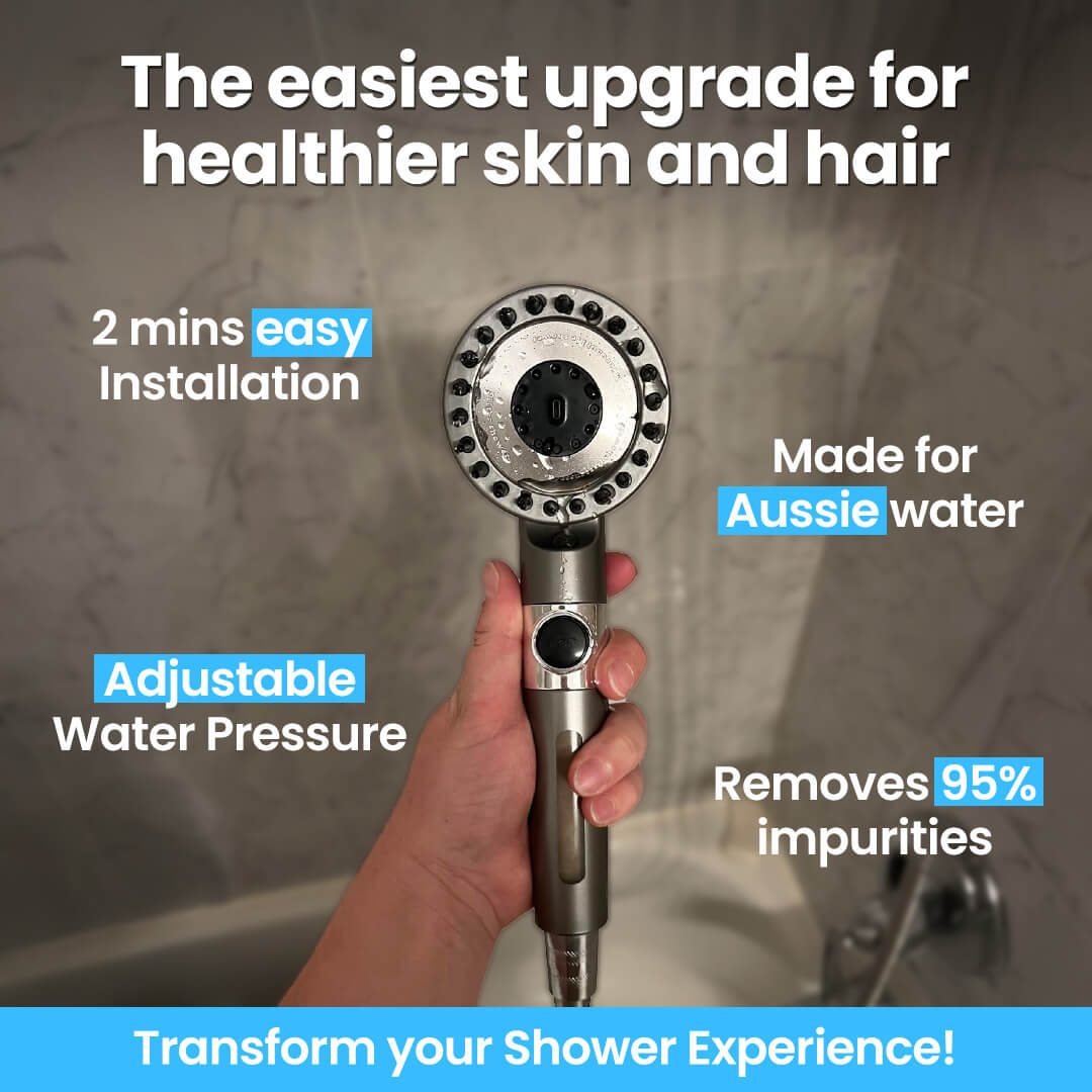 HydroSoothe™ Premium Filtered Shower Head (Includes 5 Filter Refills)
