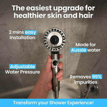 HydroSoothe™ Premium Filtered Shower Head (Includes 5 Filter Refills)