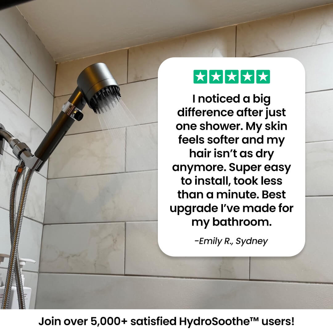 HydroSoothe™ Premium Filtered Shower Head (Includes 5 Filter Refills)